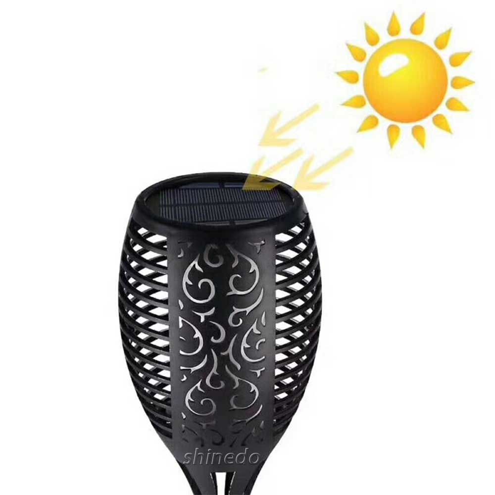 Super Bright Warm Light 96LED Flickering Torches Dancing Flame Light Outdoor Waterproof Solar Path