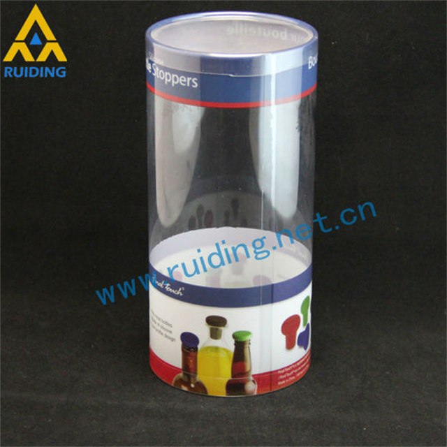 plastic packaging clear&colorful tube