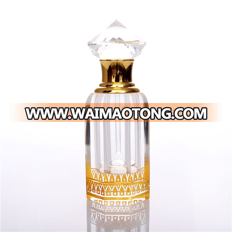 High-grade round decorative crystal perfume bottle 3ml