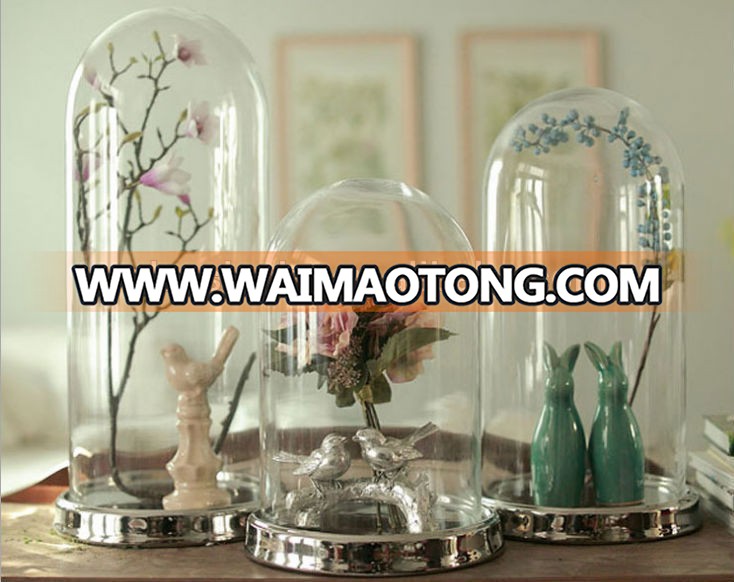 Round Glass Dome , Glass Bell Jar , Glass Dome Cover