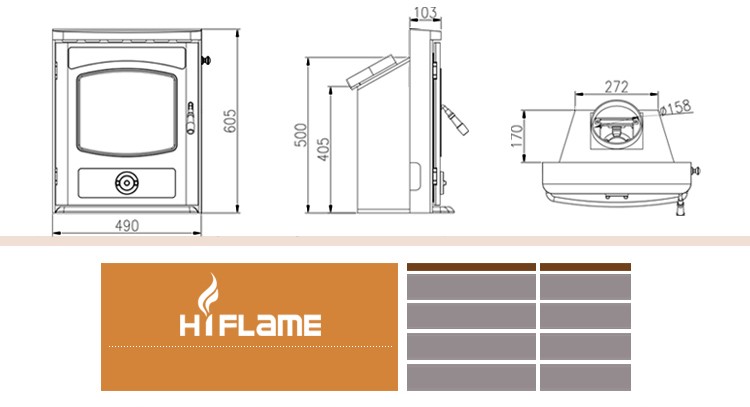 Factory Direct Selling cast iron wood fireplace insert hearth type indoor furniture wood fireplace GR357i