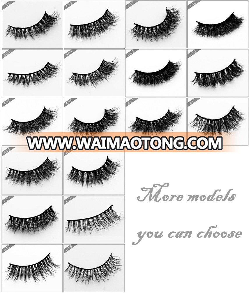 Private label 3d mink lashes makeup eyelashes manufacturer