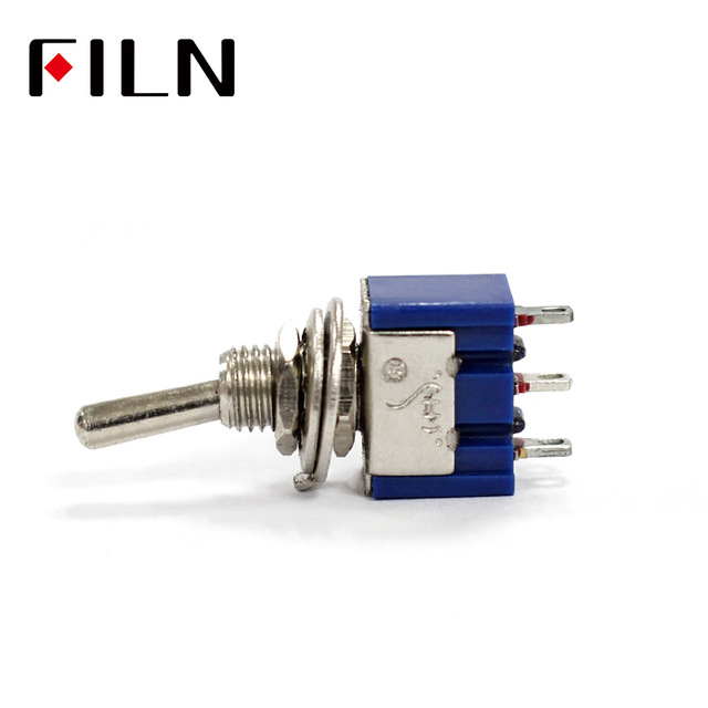 1 Pcs AC ON-ON SPDT 2 Position mini Switch 3pins MTS-102 ON ON 6A 125V blue color Small toggle switch