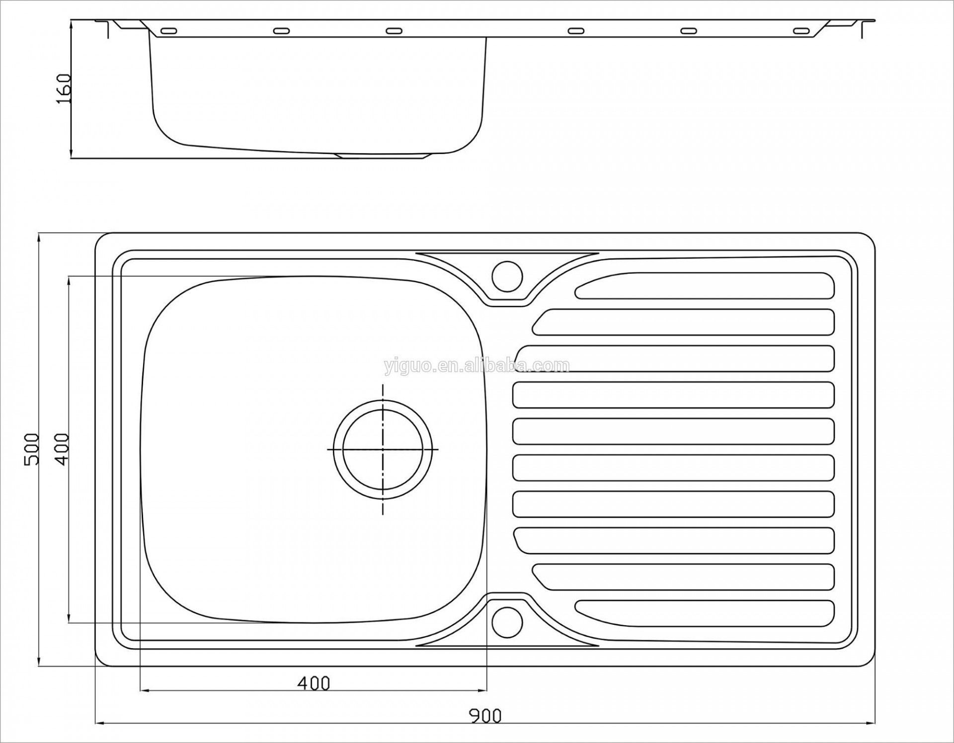 European series kitchen sink Topmount sink