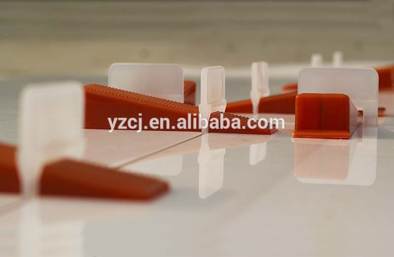 plastic tile leveling system wedges and clips