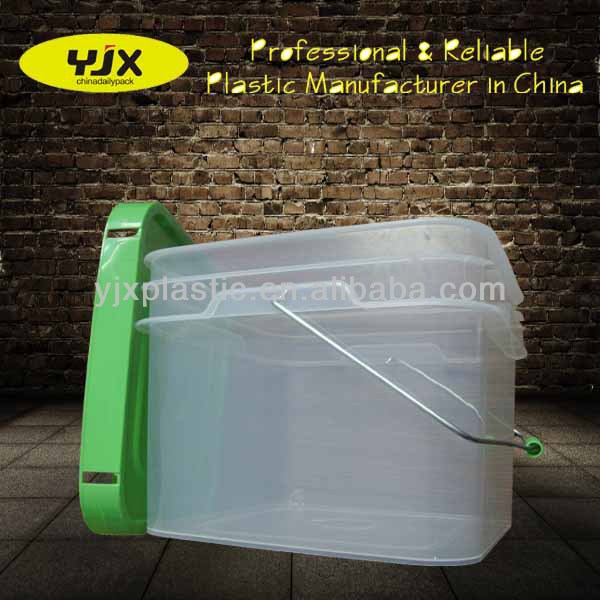 wholesale 5 gallon white plastic buckets with lid and handle