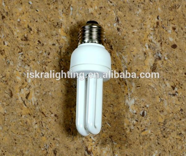 cheap price E27 B22 6500K energy saving lamps 15w 18w 20w 2U energy saving bulbs