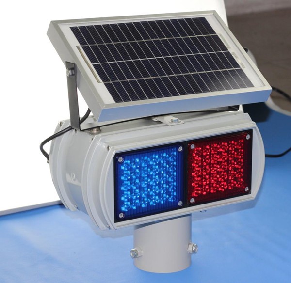 Pedestrian solar warning safety light