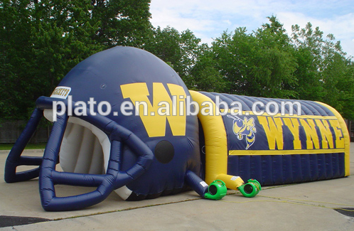 New design giant inflatable skull tunnel for outdoor event