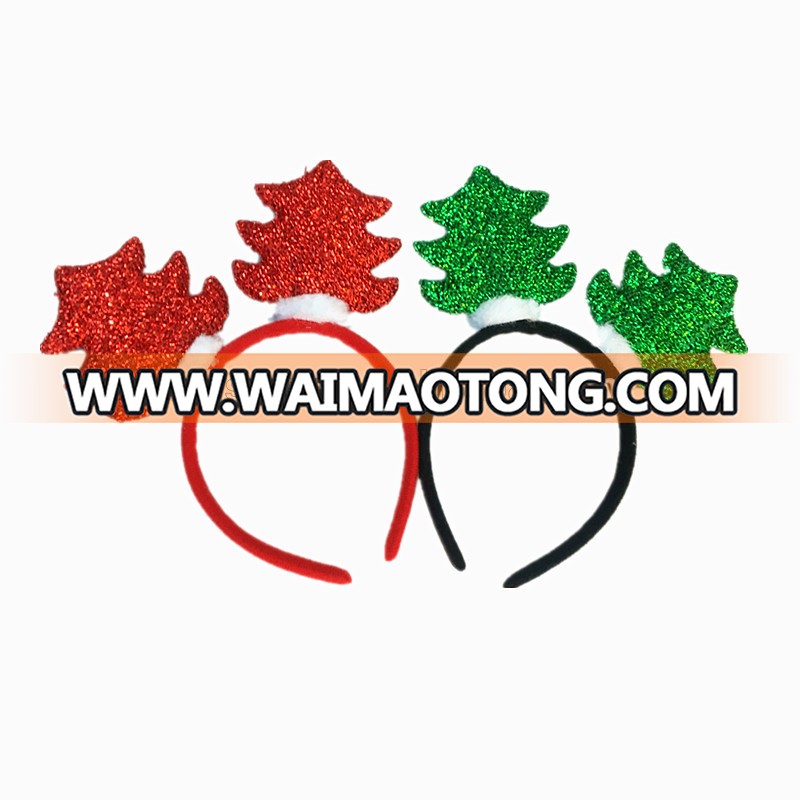 Green And Red Christmas Tree Fashion Headband