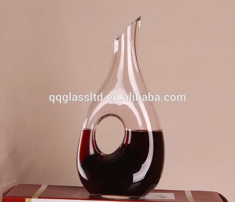 Hand Made Elegant Unique Design Clear Crystal Wine Decanter