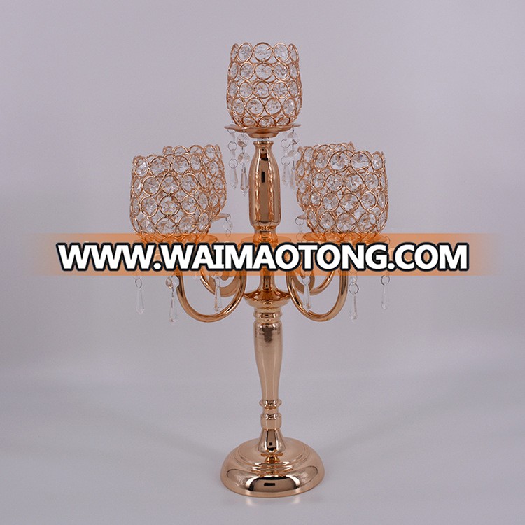 Hot sale acrylic metal centerpiece stands