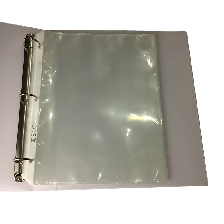 Custom colored cover  PP transparent 3 D-Ring Binder iron metal (Manufactory)