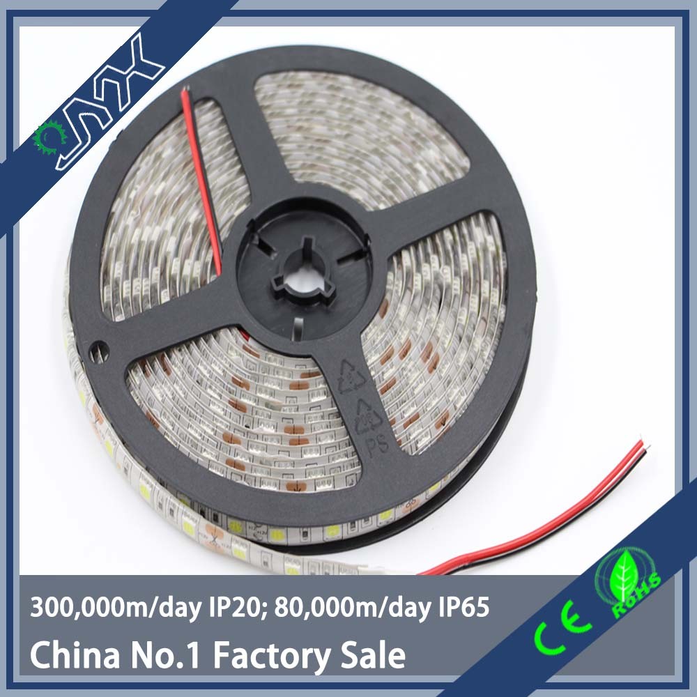 High brightness SMD5050/3528 60leds/M 300leds/roll  White color led strip