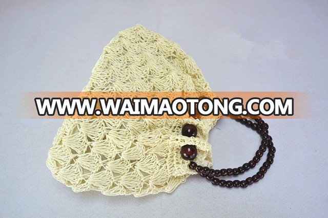 Unisex Gender Daily Life Handmade Crochet Bead Chain Bag