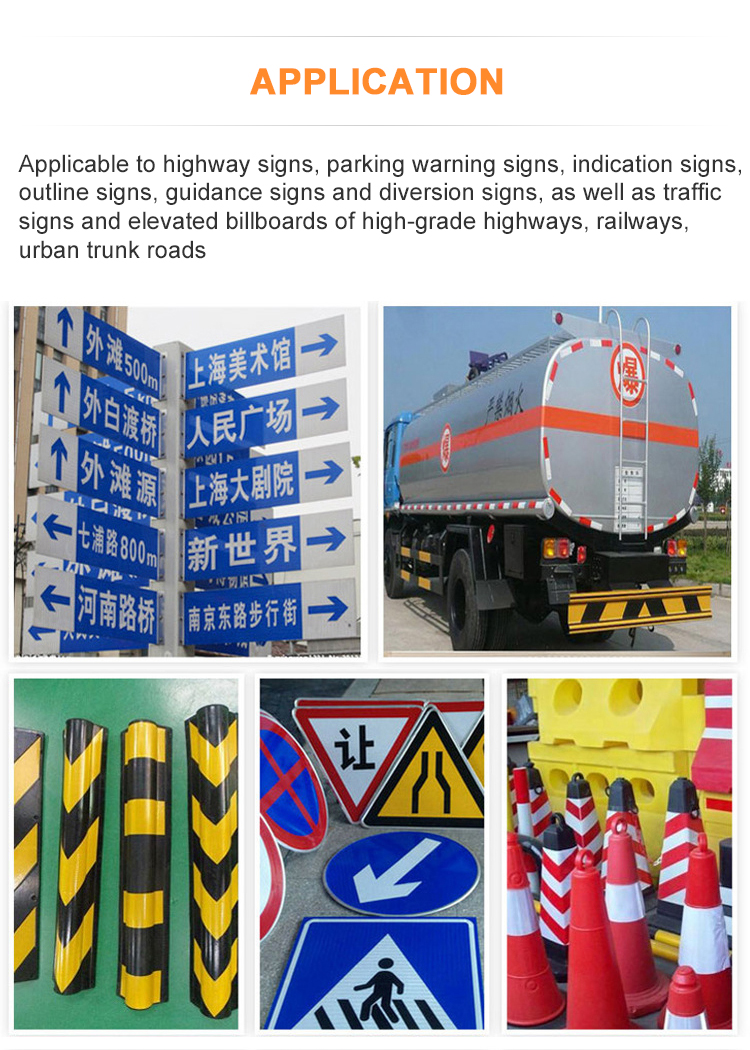 Super Reflex 3930 Pvc Material Reflective Tape Sign Heat Transfer Decal Material Sign Reflective