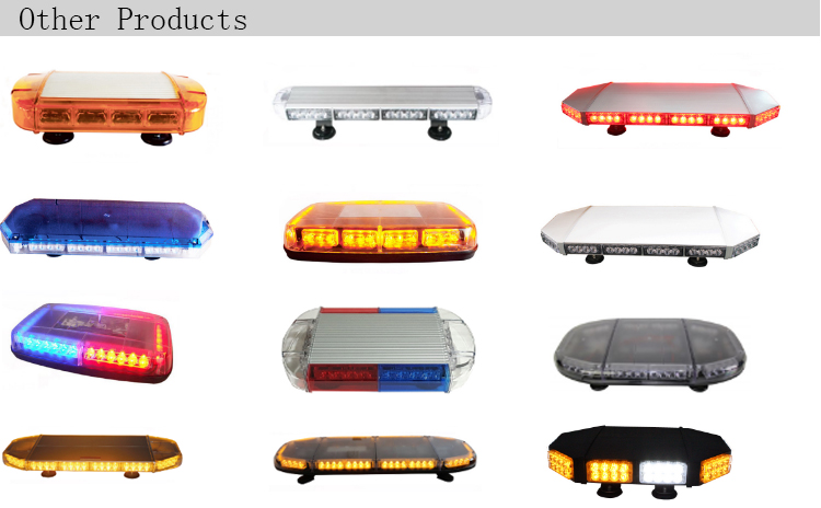 Super bright 14.5inches 12VDC magnetic mounting LED strobe mini warning lightbar for vehicle