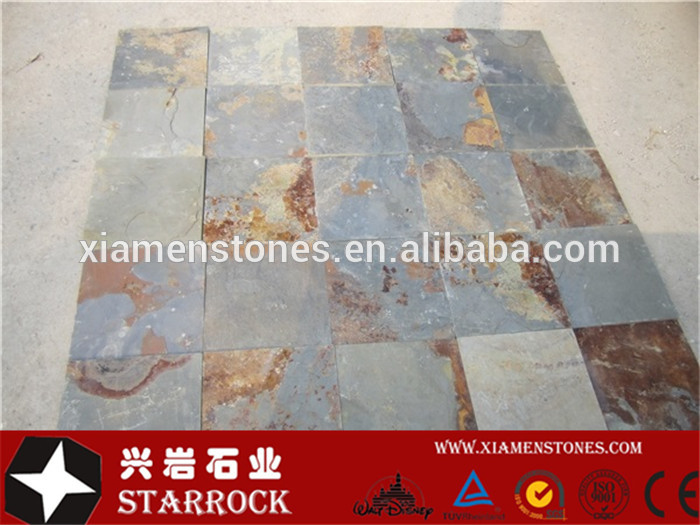 Natural split exterior floor paving stone interlocking outdoor slate tile