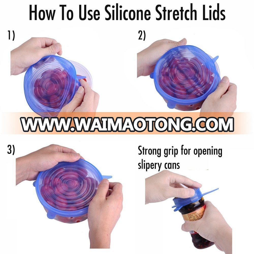 Stretch lid of silicone stretch lids set silicone stretch lids