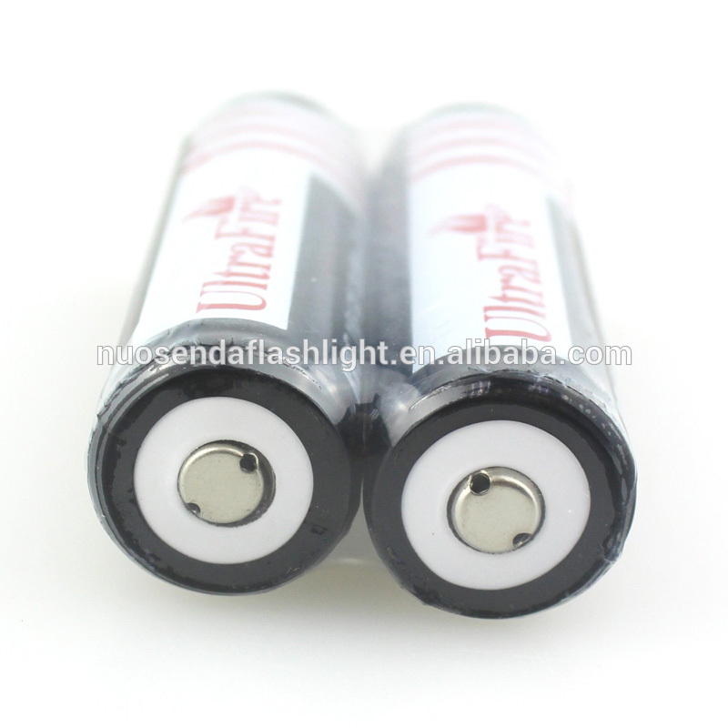 U-F BRC18650 3600mAh 3.7V Li-ion Rechargeable Battery with Protected PCB (1Pair)