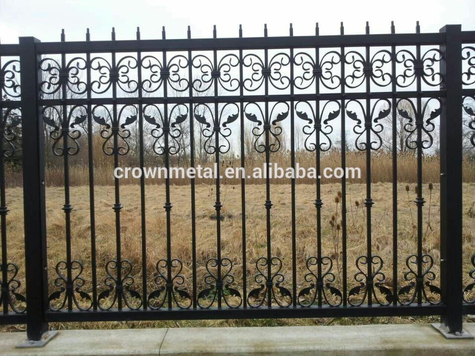 125*25cm cast iron decoration fence design for sale