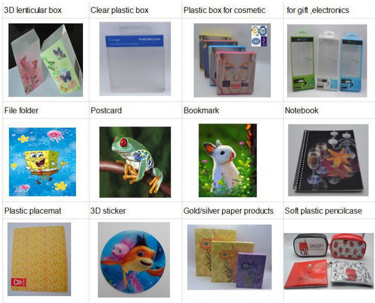 PET Lenticular folding tissue box with 3D lenticular effect