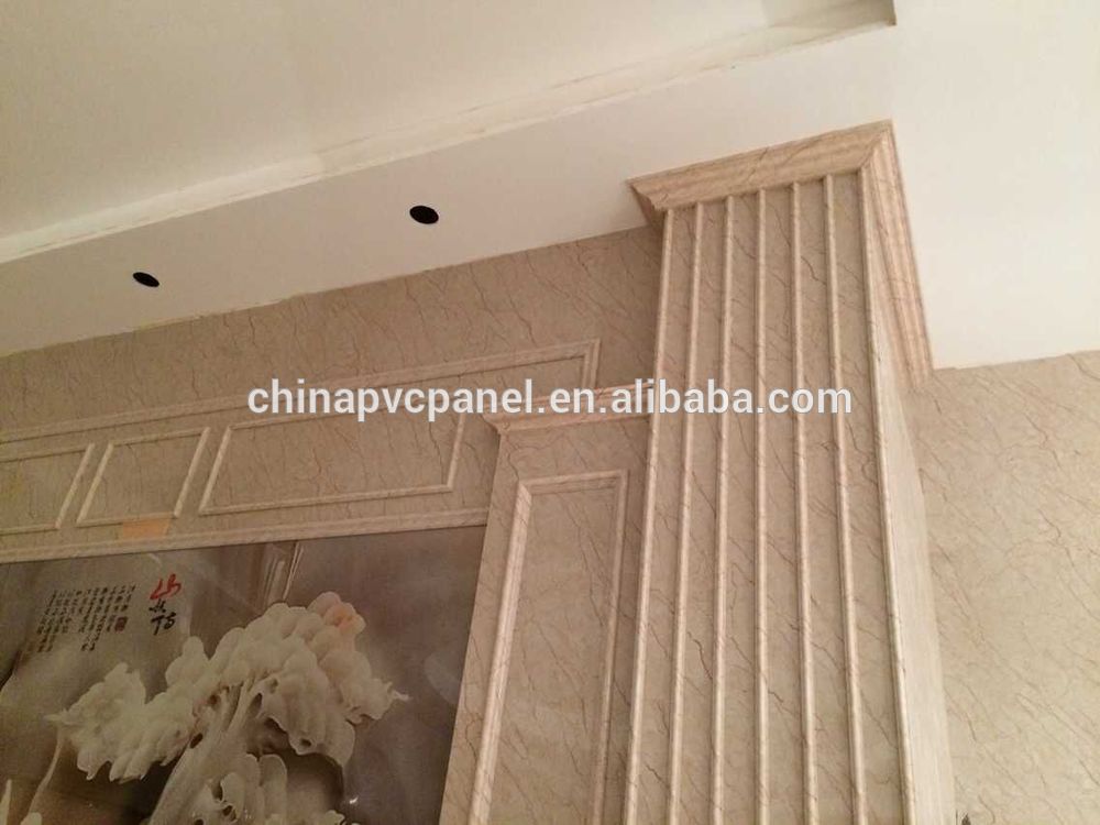 PVC marble stone moulding profile