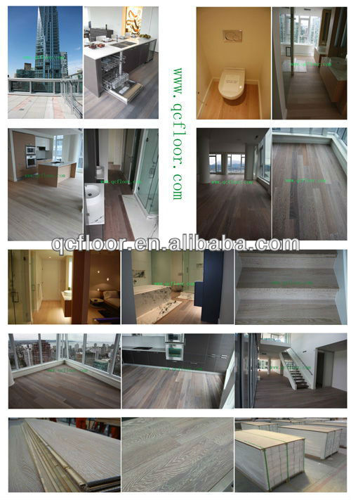 Residential Prefinished Oak Heating System Engineered Wood Flooring