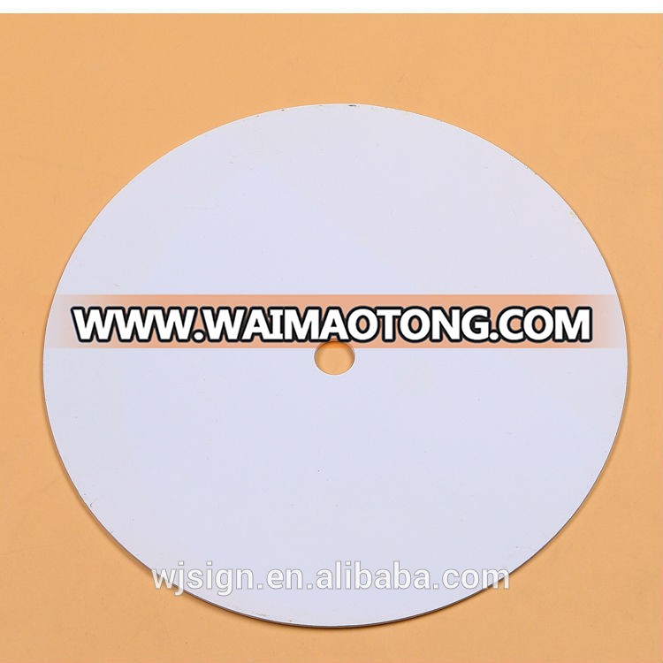 Round Building Safety Reflective Warning Sign Blank Metal Tag