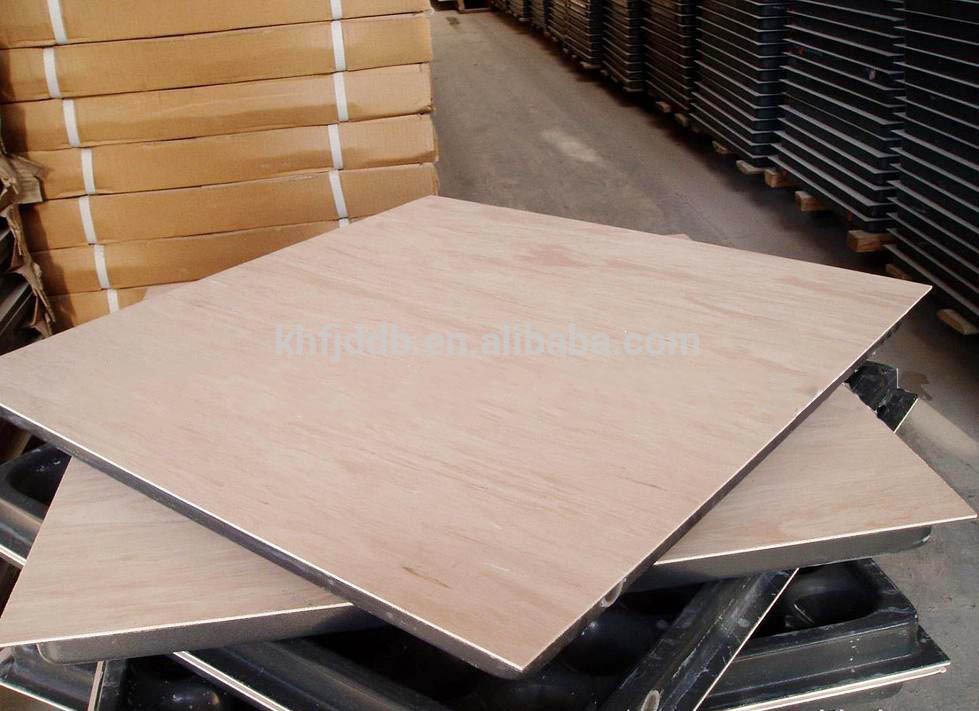 steel cement foam raised floor with wood grain PVC