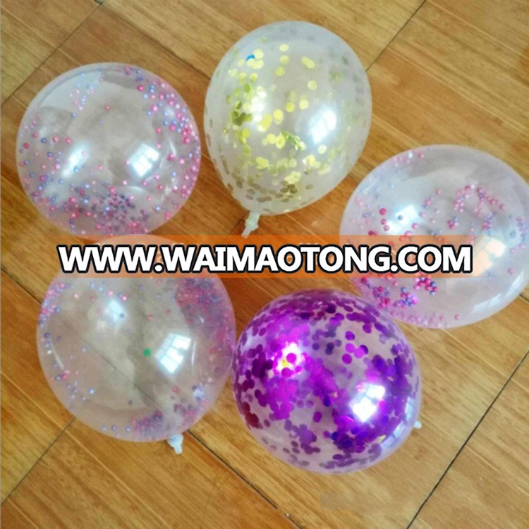 bridal wedding ceremony party party show decorations transparent colorful foil paper confetti balloons