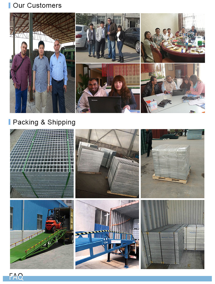 Galvanized meta steel grating floor