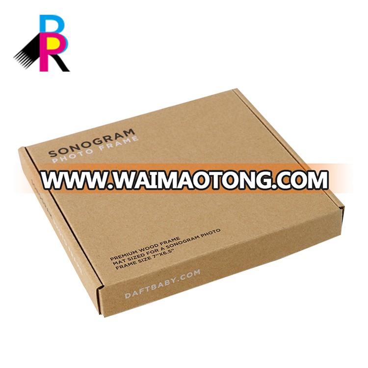 Kraft Cardboard Flat Shipping Corrugated Packaging Shipping Mailer Boxes Custom Logo