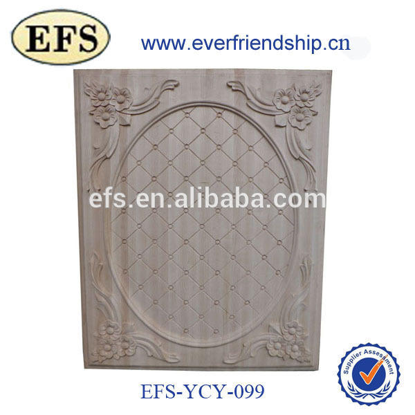 unfinished cheap decorative wood carving panel(EFS-YCY-099)