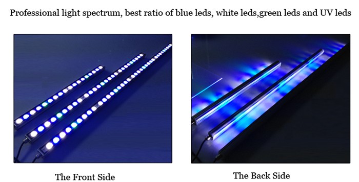 1000K white blue green uv full spectrum 45 inch 36x3w 108w coral reef used led aquarium light