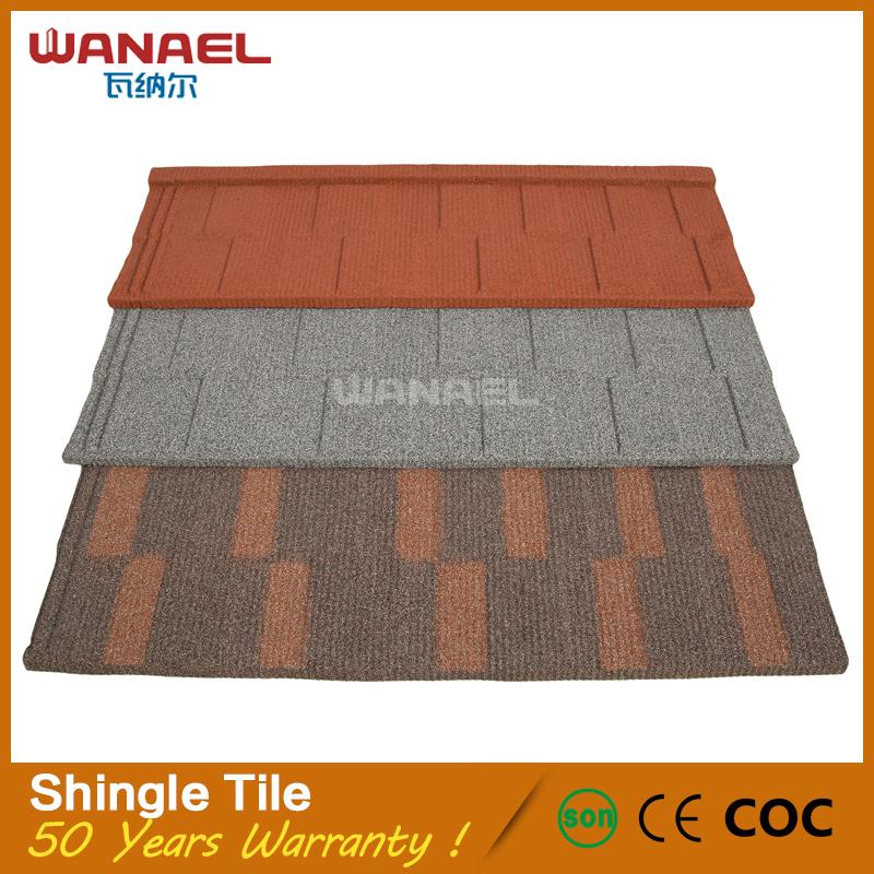 Guangzhou building construction materials stone chips coated metal roof decrabond roofing system