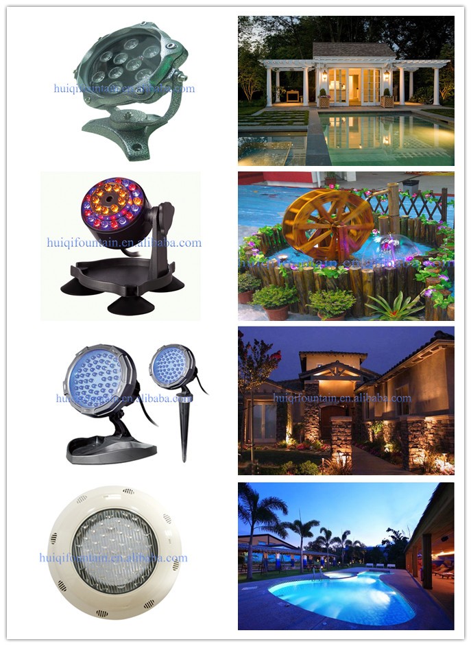 HUIQI Factory Hot 24/48 Lamp Bead RGB Land Water Fountain Led Multi-function Amphibious Lamp