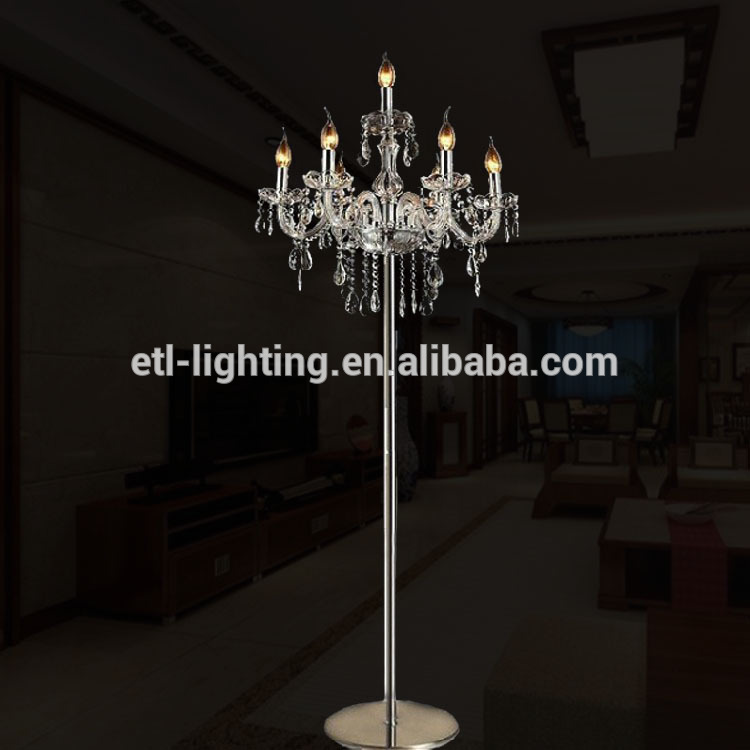 crystal floor standing lamp from china crystal chandelier lighting factory ETL52018