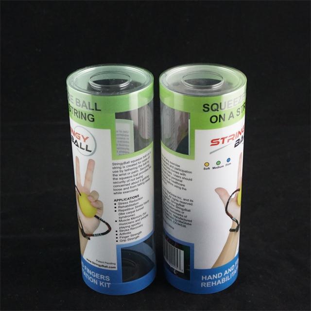 plastic packaging clear&colorful tube