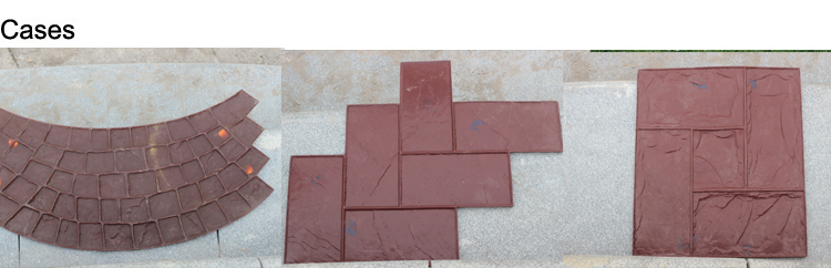 Polyurethane material decorative concrete stamp mould