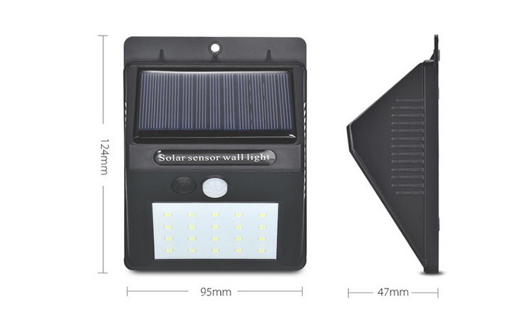 Outdoor ultra-light automatic human induction home solar garden wall lights