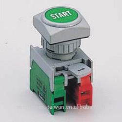 22mm IP65 Waterproof Square Head Momentary Push Button Switch (XBS22)