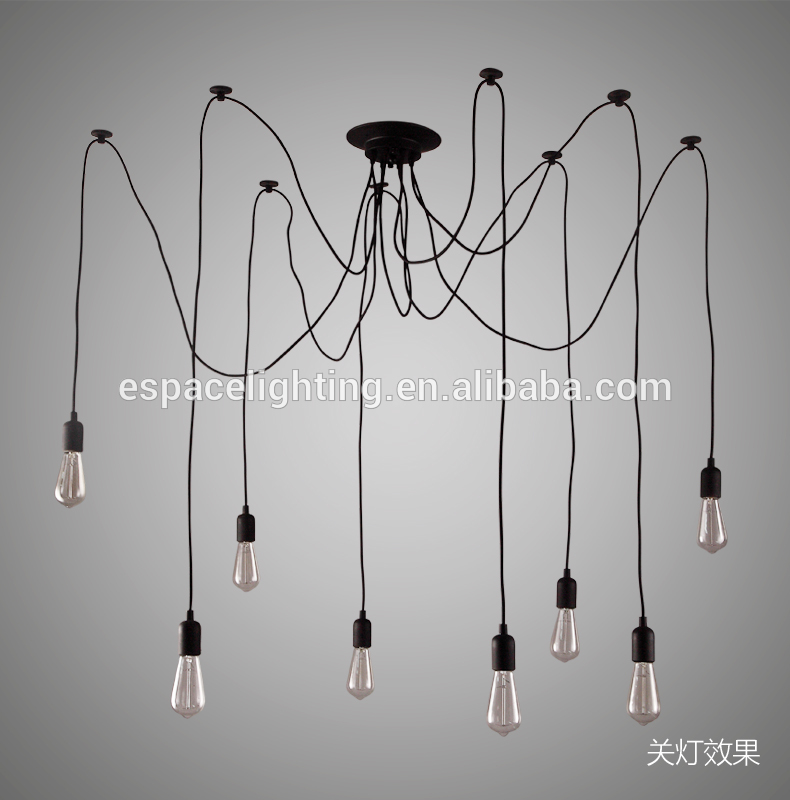 Simple life loft multi head fancy ceiling lights for restaurant