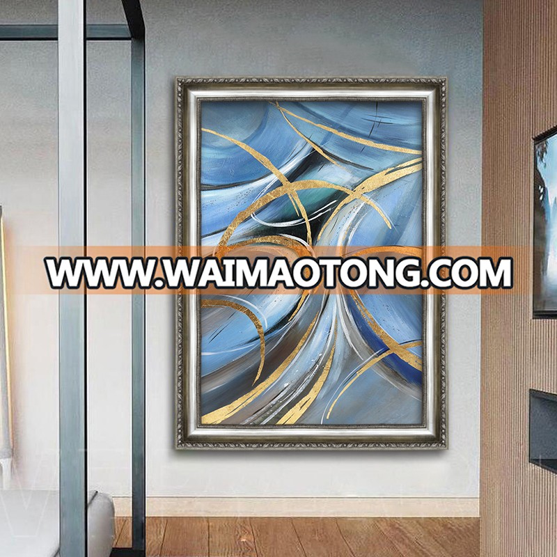 Wall hanging large Hand-painted Oil Paintings abstract Picture with frames