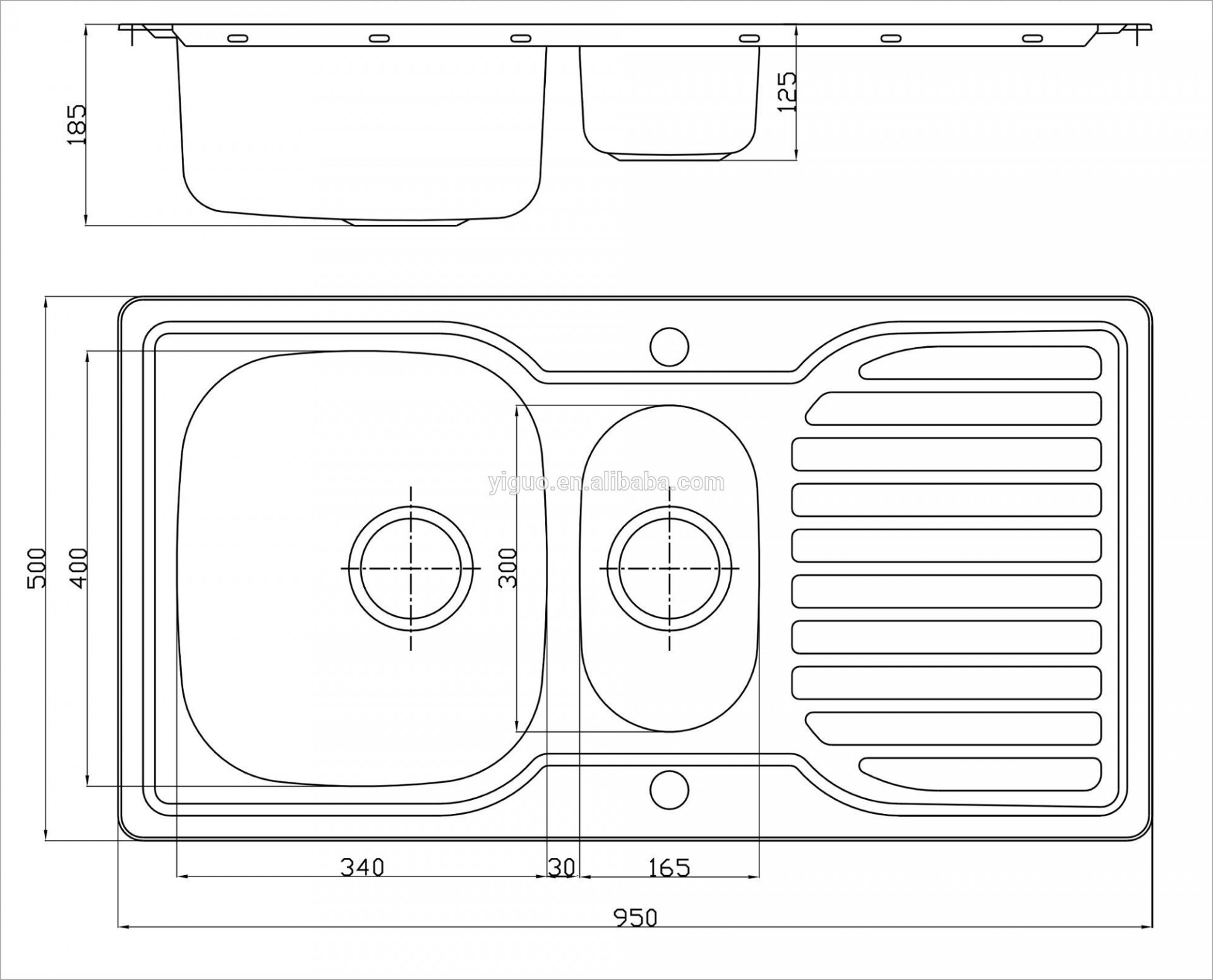 European Series Kitchen Sink Topmount cUPC sink