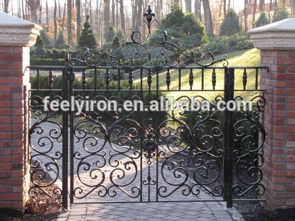 European style wrought iron main gates designs