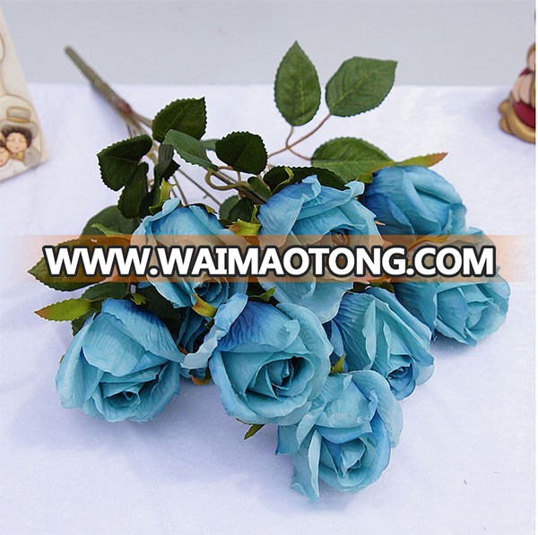 New style 9 heads artificial diamond rosebud for wedding decoration