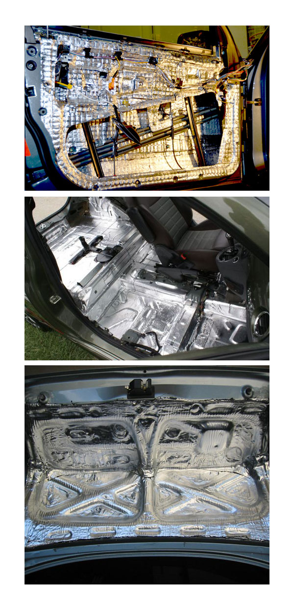 China car accessory sound deadening and abosrbing material