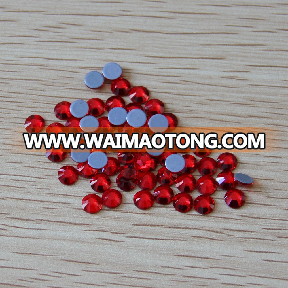 SS30 red color hot fix rhinestone new good quality factory sale flat back rhinestone