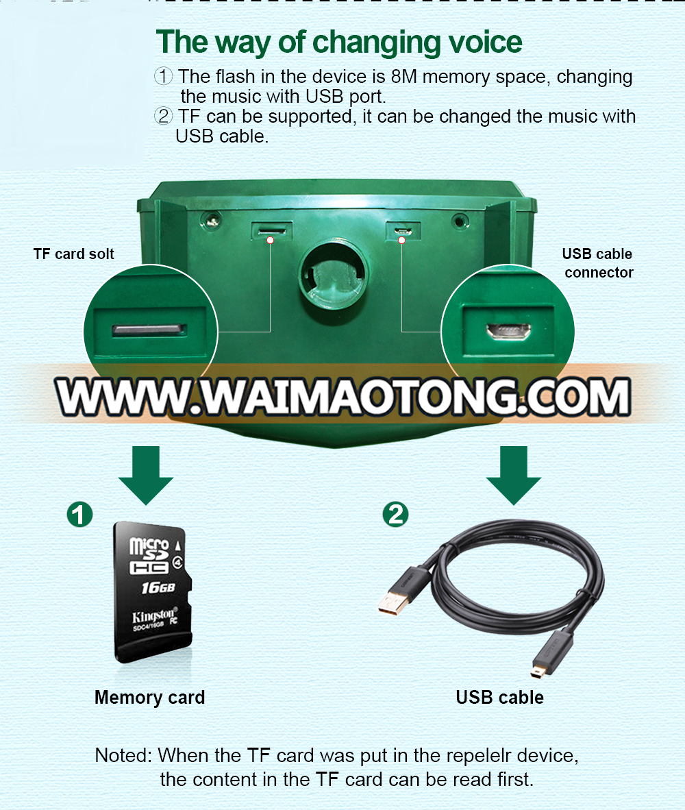 Stocked ultrasonic monkey repller ultrasonic monkey control device repelling